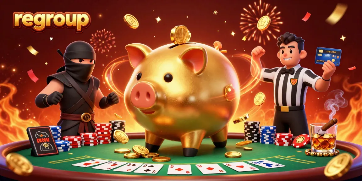 Experience thrilling regroup moments in an engaging online casino scene with vibrant characters and dynamic elements.