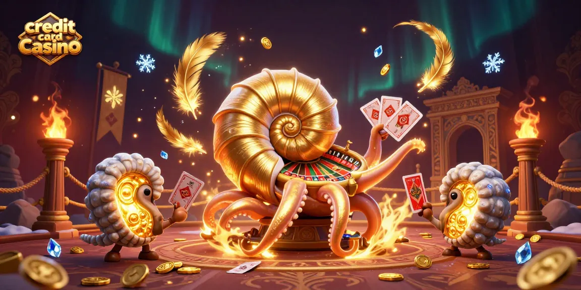 Enjoy thrilling gameplay at a vibrant credit card casino with ancient nautilus characters and dynamic elements.