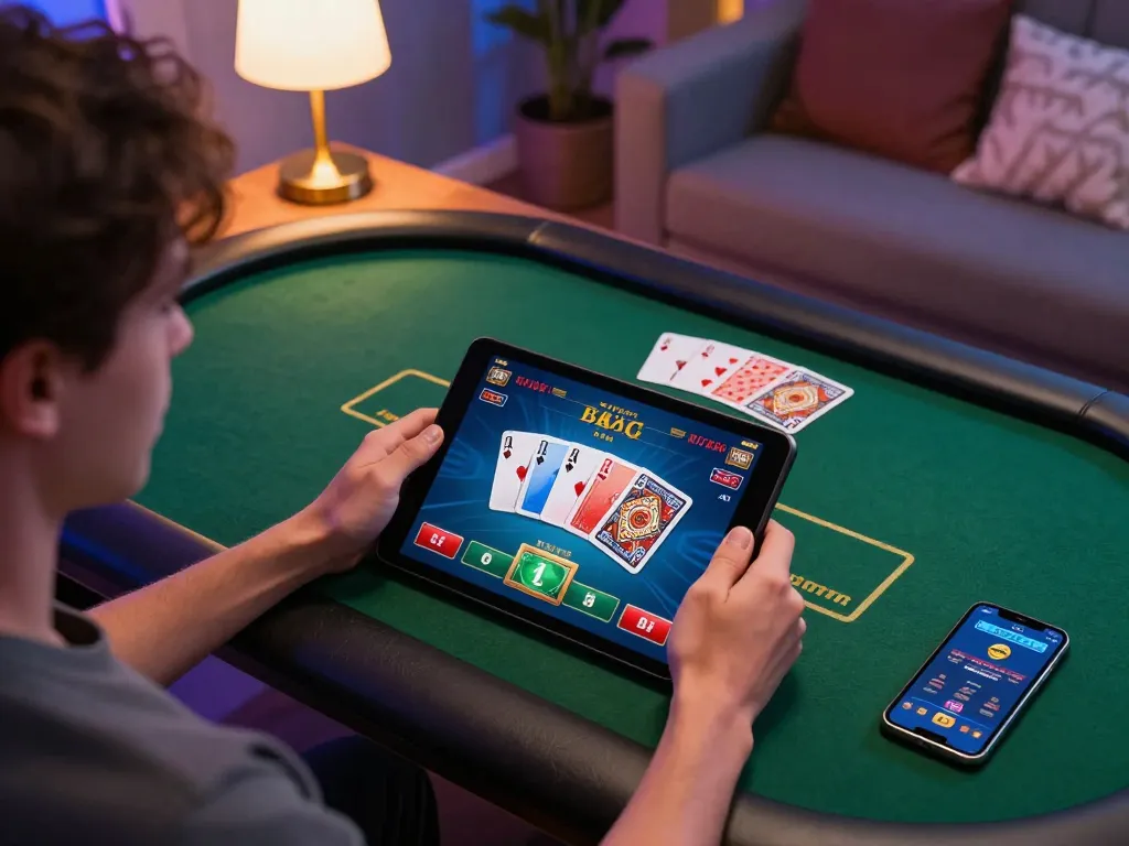 Player enjoying an exciting online poker game on 789F, showcasing vibrant gameplay and strategic betting.