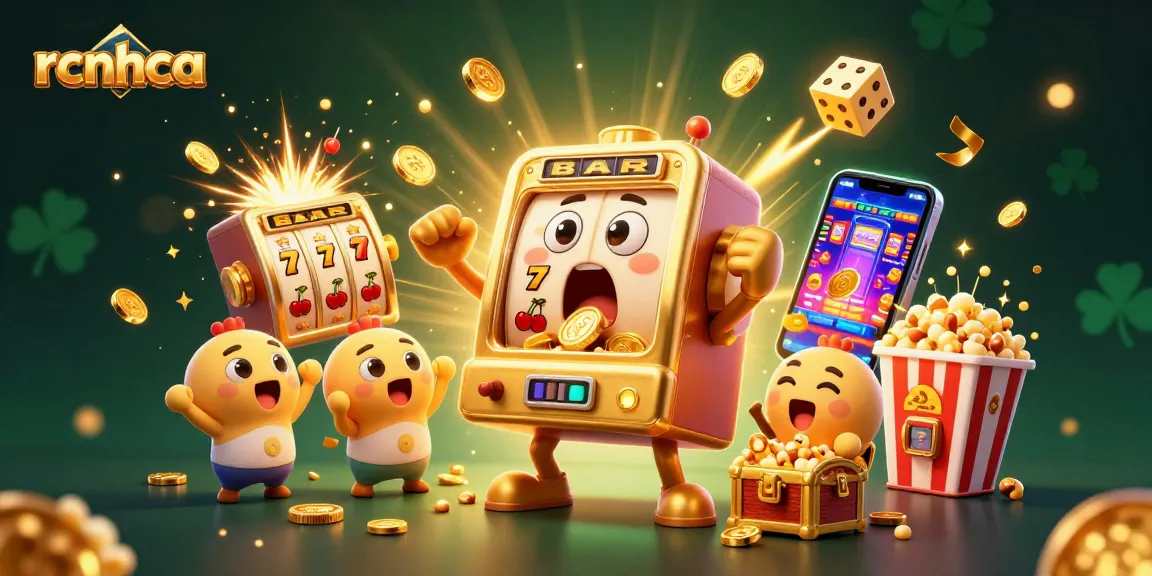 Experience rcnhca action as golden slot machines celebrate a big jackpot amidst vibrant casino elements