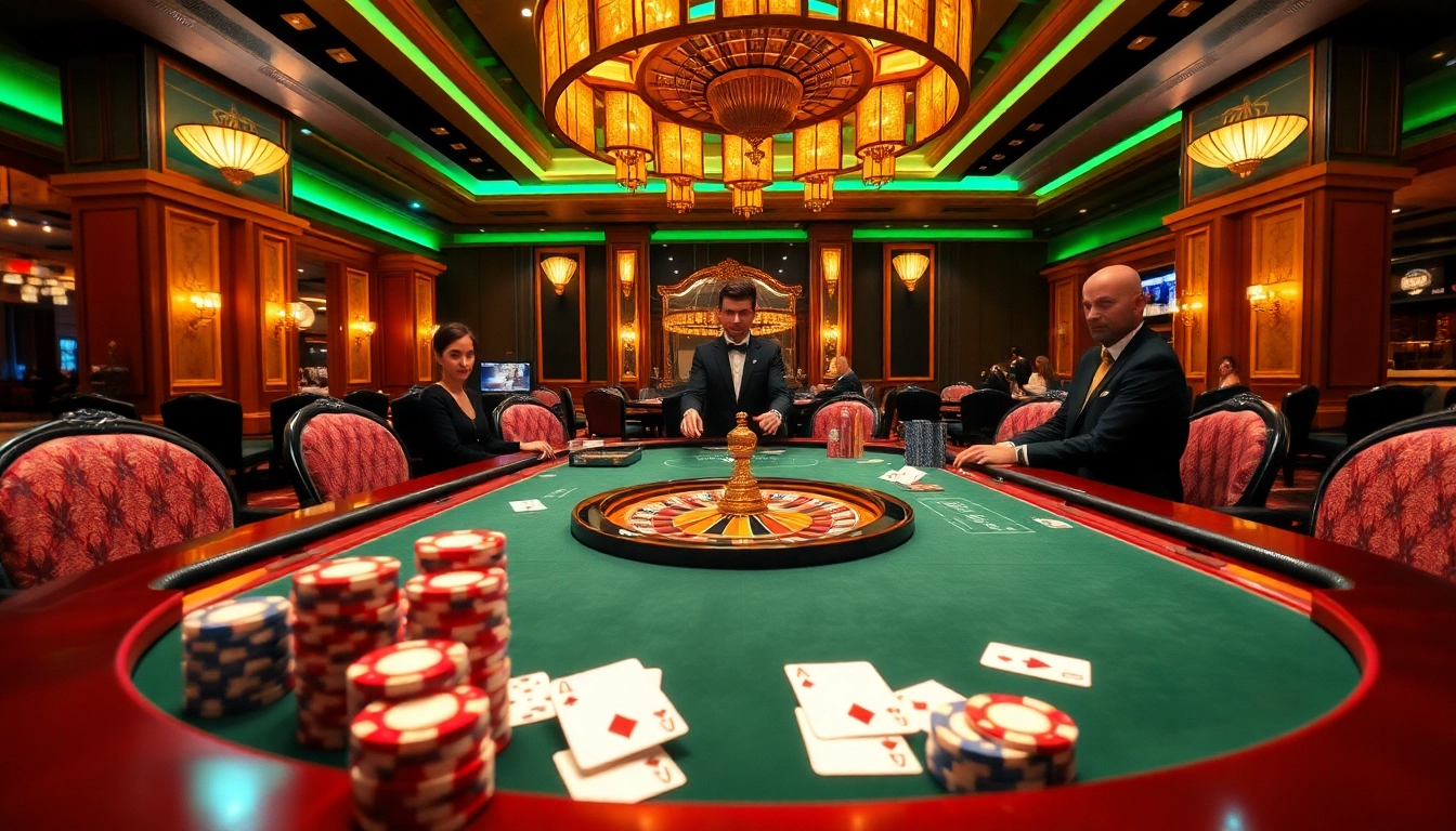 Players enjoying a thrilling game of poker at 3win casino, featuring vibrant colors and excitement.