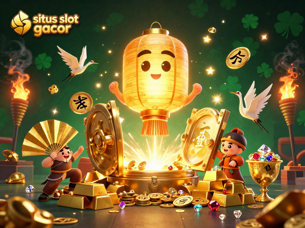 Experience the thrills of situs slot gacor with vibrant casino scenes infused with luck and fortune.