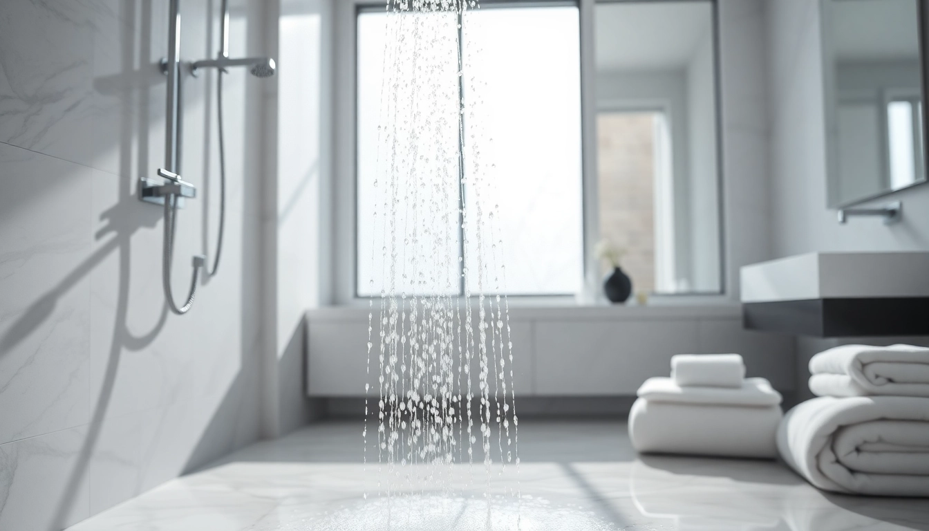 Elevate your bathroom experience with elegant showers featuring modern rainfall designs.