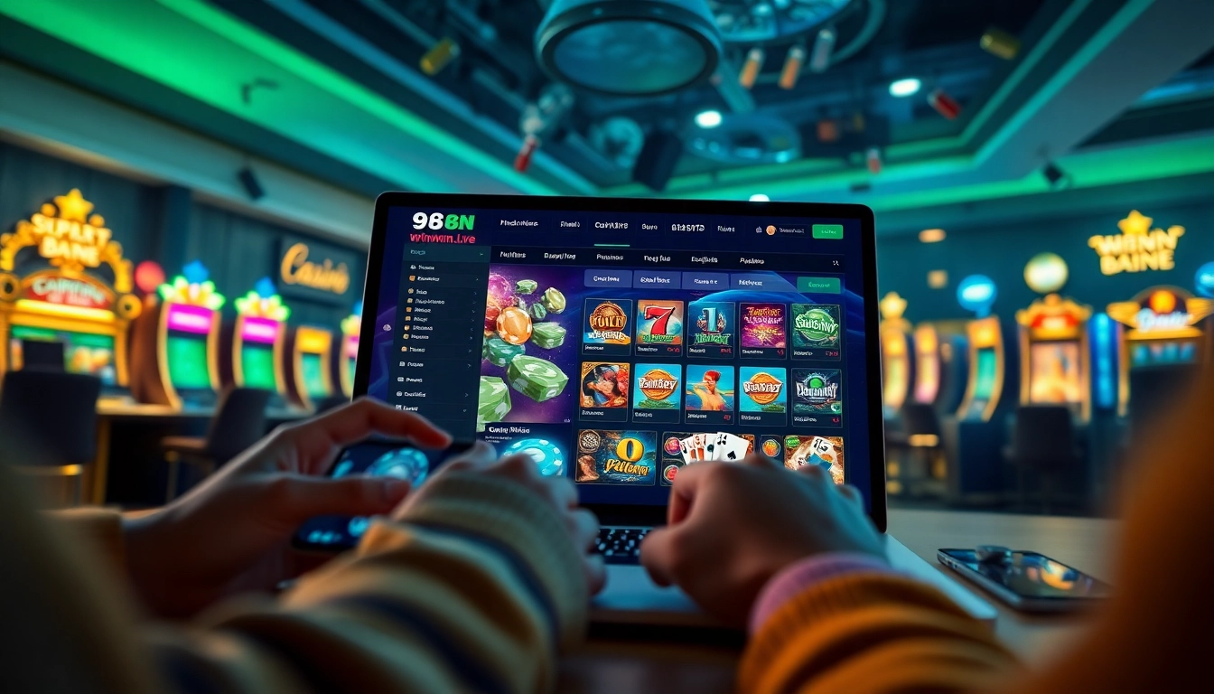 Explore the exciting online casino experience at 98winwin.live, featuring vibrant games and user-friendly design.