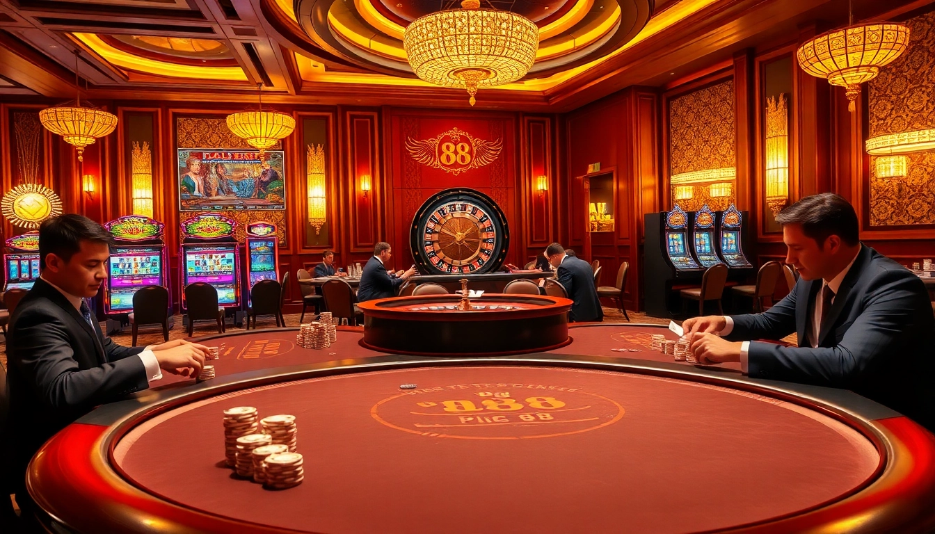 Experience high-stakes poker action at pg 88 casino, where luxury meets excitement.