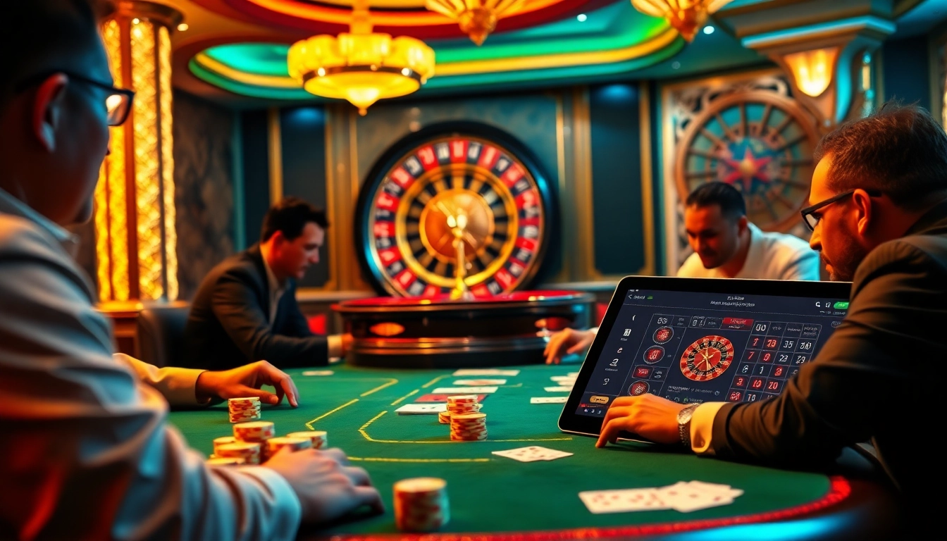 Experience thrilling gameplay at Fun88 com with vibrant casino tables and engaging players in action.