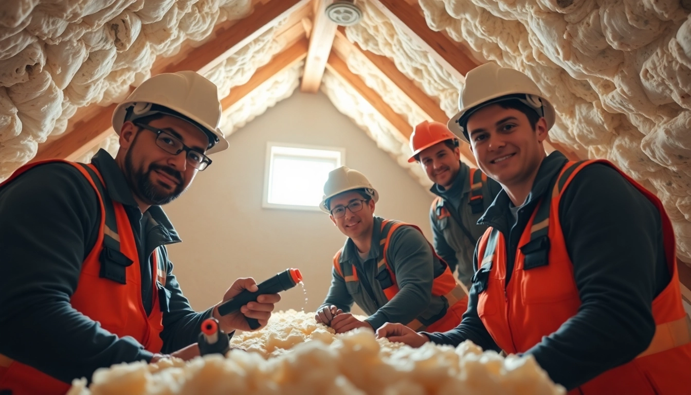 Efficient spray foam insulation removal by professionals in a home attic.