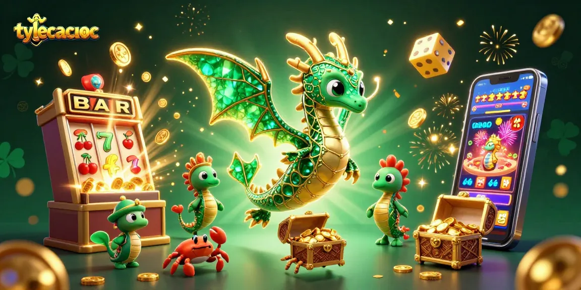 Experience the vibrant thrill of tylecacuoc with dynamic dragon and casino elements!