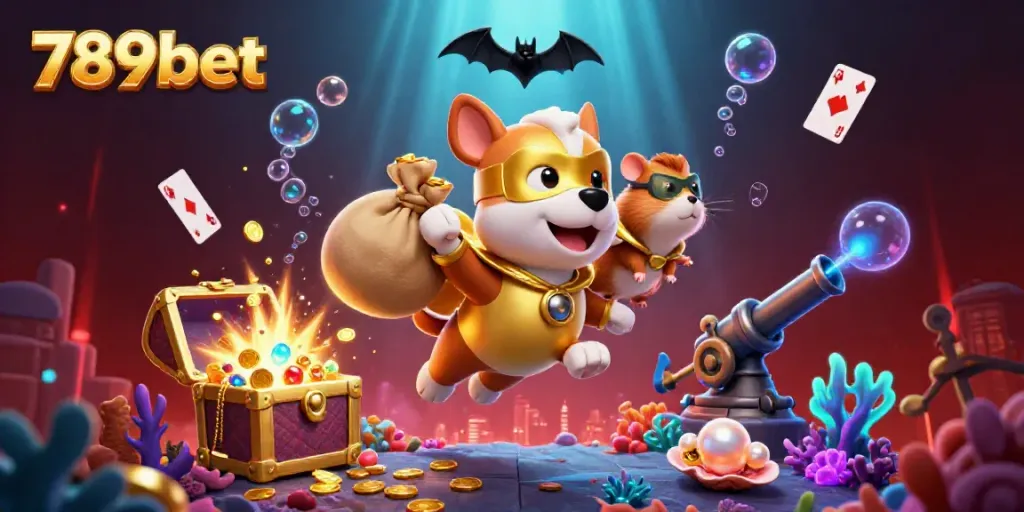 Experience the thrilling games at 789bet with vibrant casino visual elements and captivating characters.
