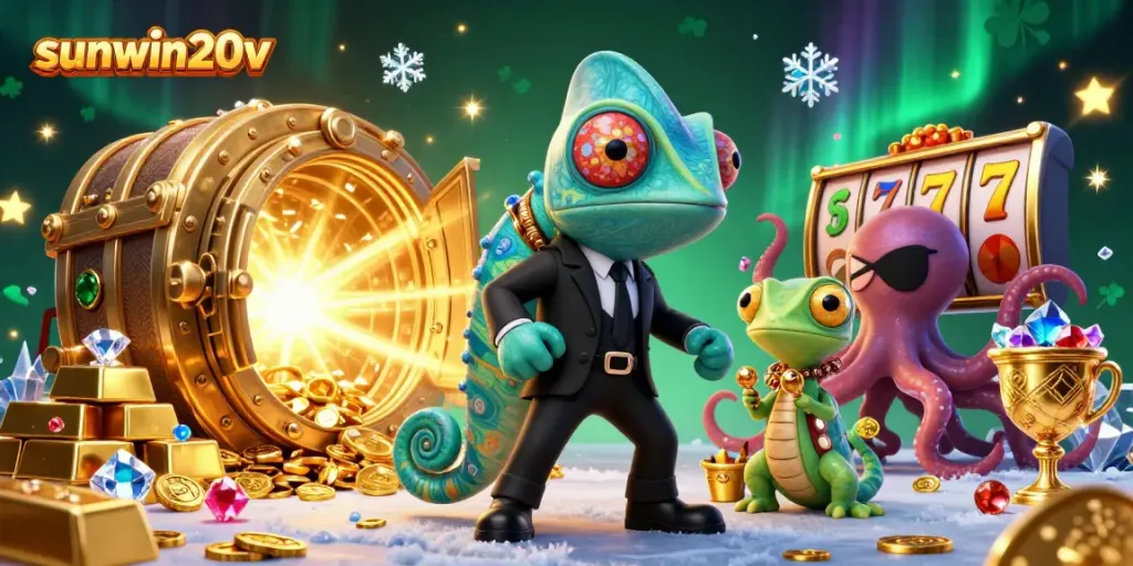 Spin the luck with sunwin20v illustrations showcasing vibrant casino elements!