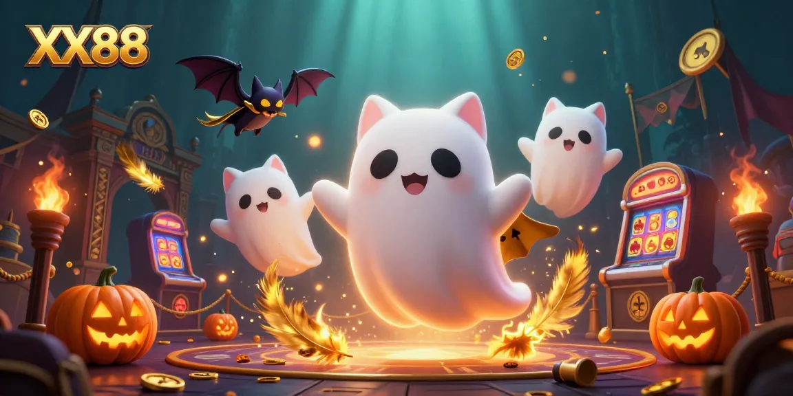 Experience thrilling gameplay at XX88 with vibrant characters in a haunted casino setting.