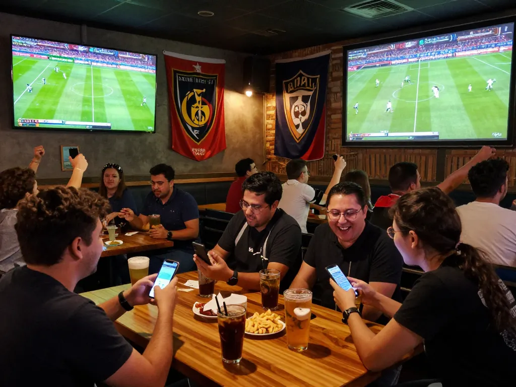 Cakhiatv users engage in live sports betting during a thrilling football match