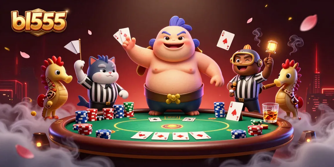 Experience thrilling gameplay with bl555 as you compete in a vibrant underwater poker scene.