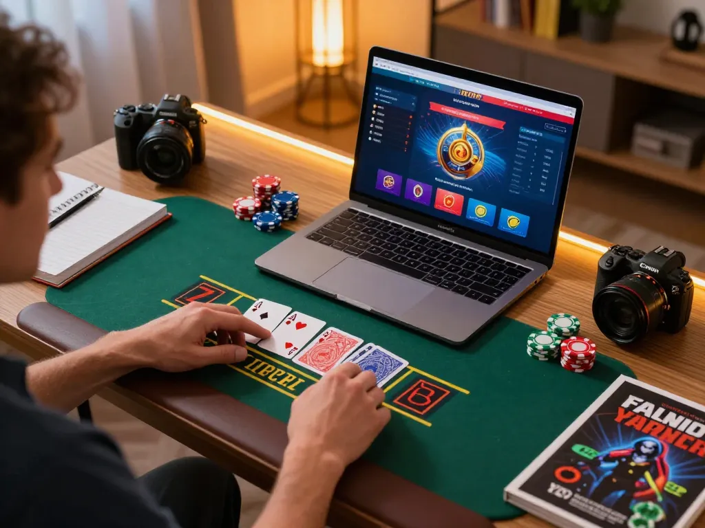 Player enjoying live dealer blackjack on sc88hd, capturing strategic betting moments in a modern home setting.