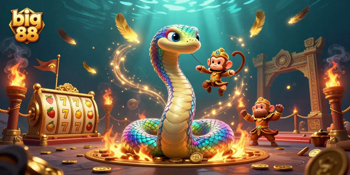 Experience the excitement of big 88 with our vibrant casino illustration featuring dynamic characters and gameplay elements.