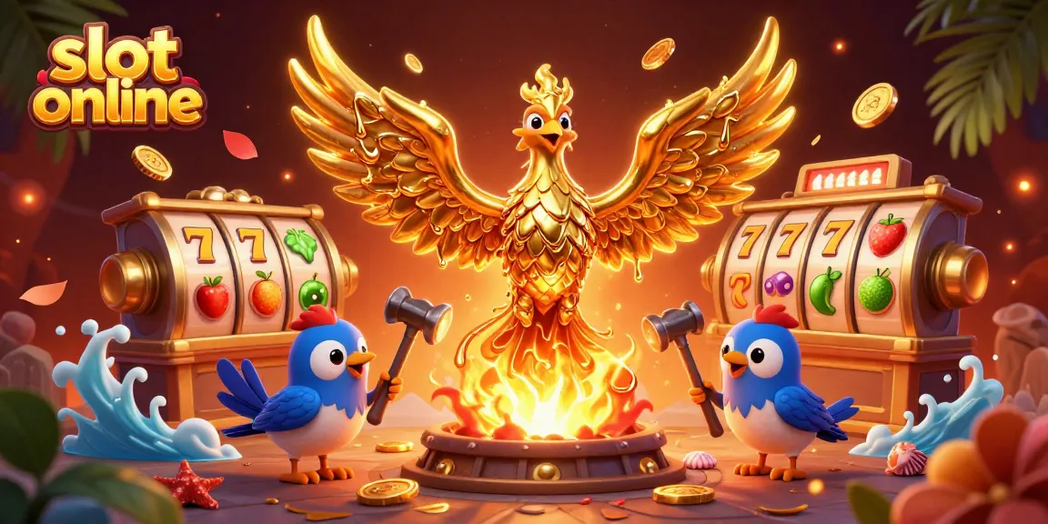 Experience thrilling slot online action with vibrant symbols and golden winning moments.