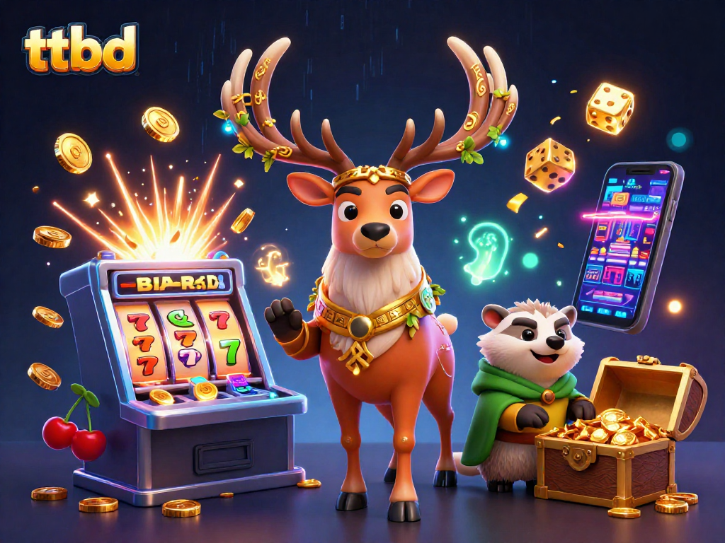 Experience thrilling gaming with ttbd's vibrant casino characters and dynamic elements.