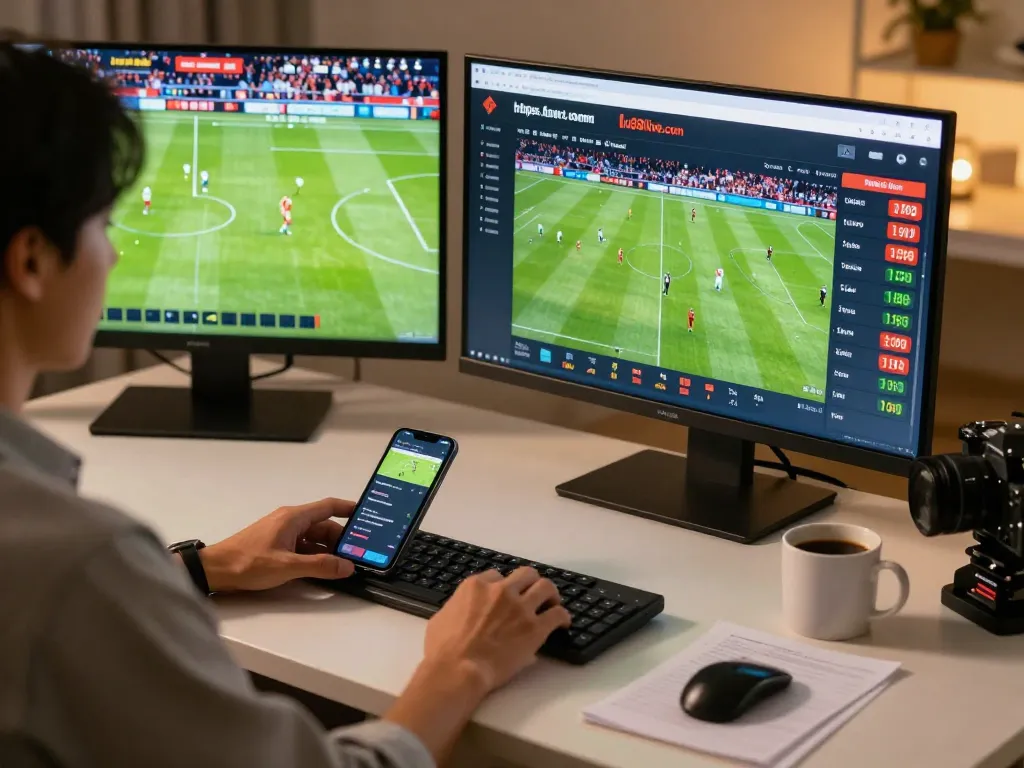 Engaging sports betting scene with odds displayed on https://lu88live.com/ during a live match.
