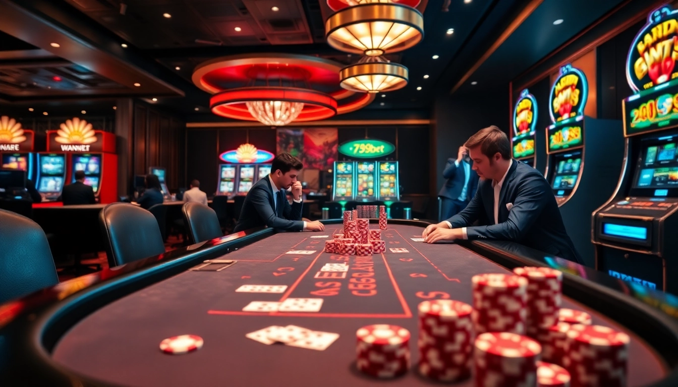 Experience thrilling gameplay at 789bet casino with professional dealers and vibrant slot machines.