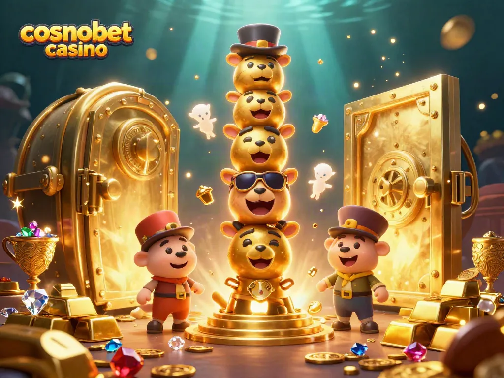 Experience the excitement of cosmobet casino with vibrant 3D elements and engaging scenes.