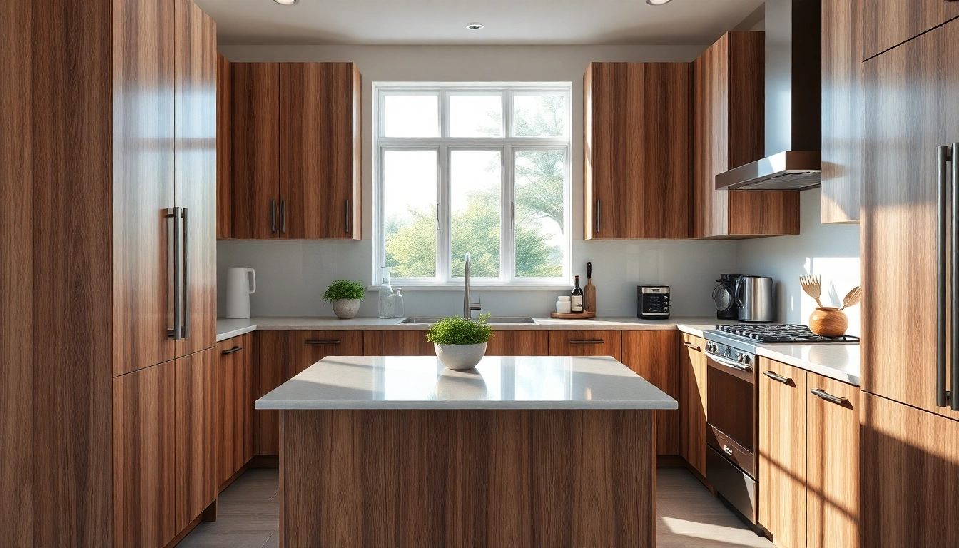 Cabinet Refacing Clearwater FL kitchen with modern cabinetry and natural light.