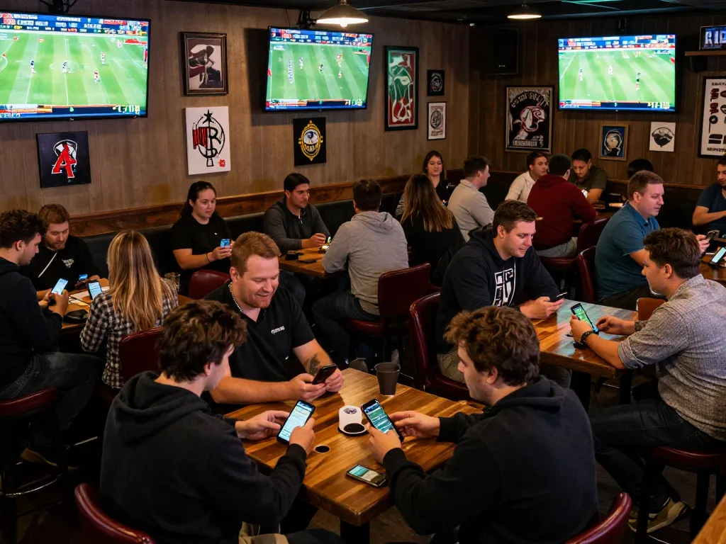 Engaged sports fans placing bets using the bongdalu88 platform during live game action.