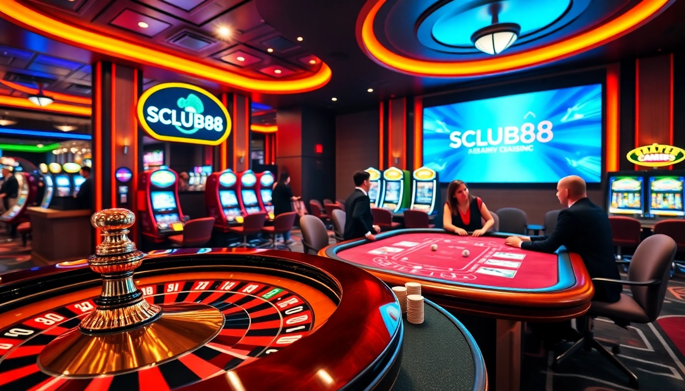 SCLUB88 captivates players with exciting casino games and vibrant gambling experiences.