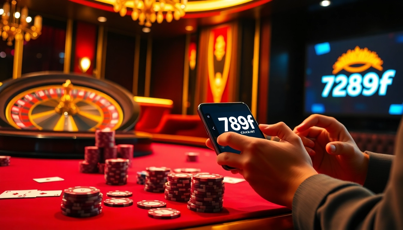 Experience thrilling poker gameplay at online casino 789f with vibrant chips and exciting gameplay.