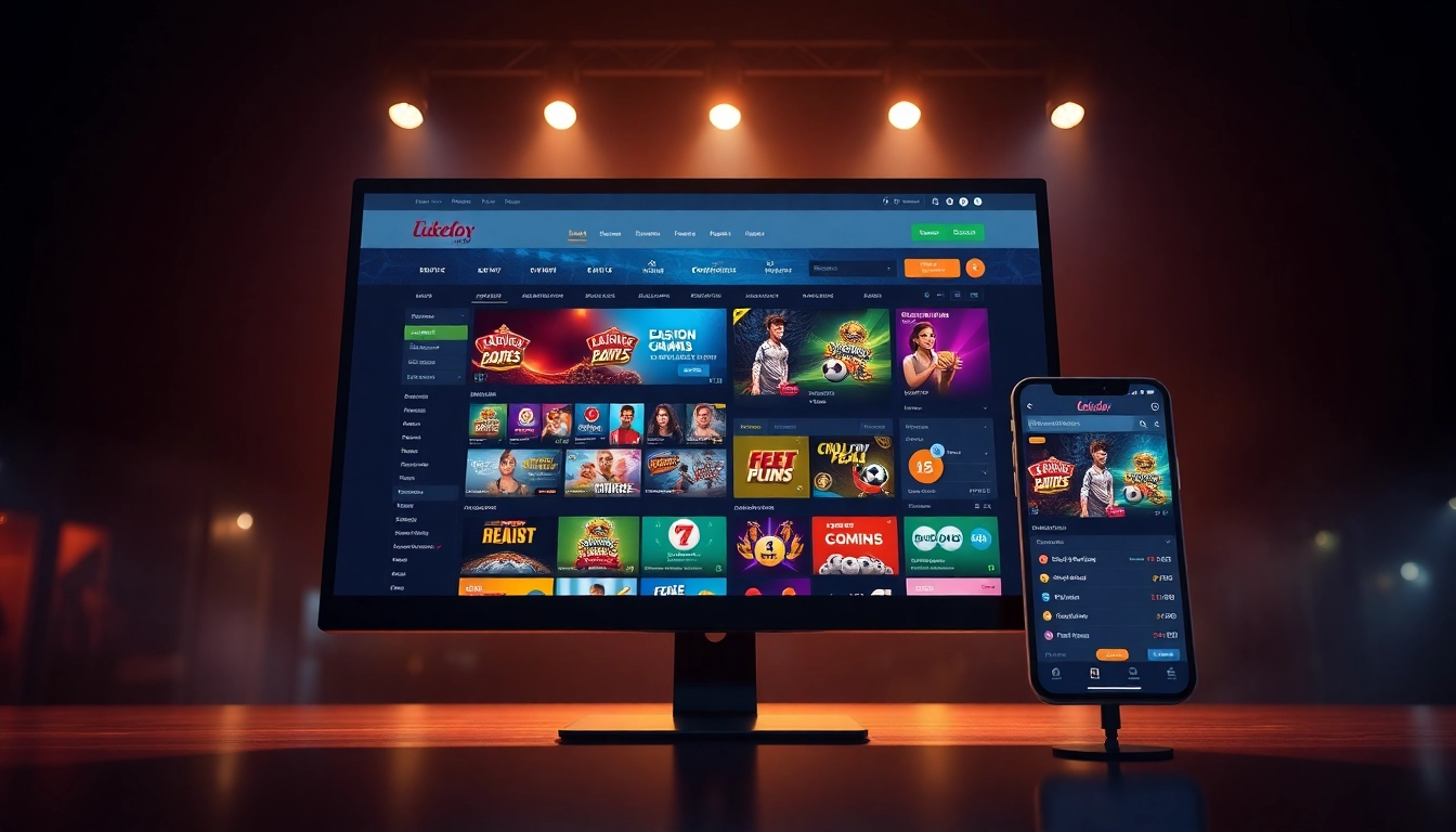 Online betting experience at luck8win.live with interactive casino games and sports betting.