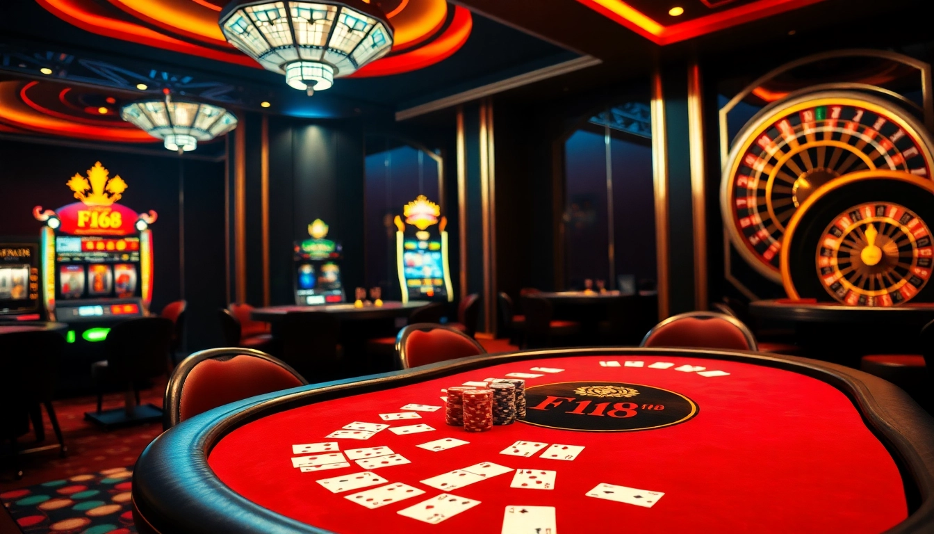 F168 offers an exciting casino experience with vibrant tables and engaging games.