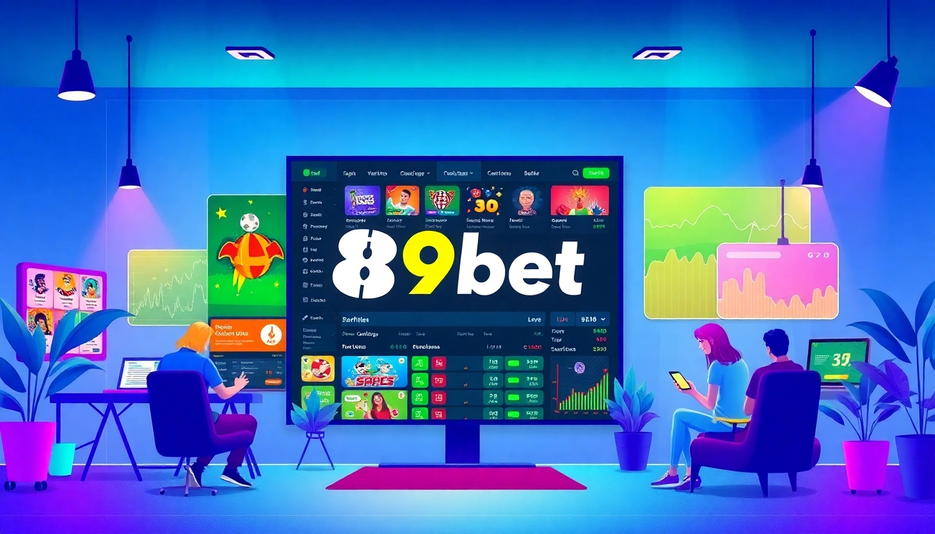 Experience the excitement of 89bet's online betting interface featuring engaging visuals.